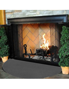 Alfombra de Área a Prueba de Fuego Grafken 160x94 cm Antideslizante 2