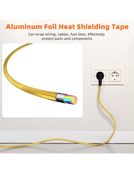 Cinta de Aislamiento Térmico Aluminio XINHAN 2in x 15m Negra Cinta de Aislamiento Térmico Aluminio XINHAN 2in x 15m Negra