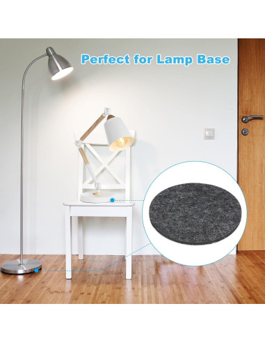 Almohadillas de Fieltro Gris Oscuro PATIKIL 4 Pcs 5 mm