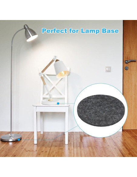 Almohadillas de Fieltro Gris Oscuro PATIKIL 4 Pcs 5 mm