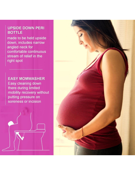 Pack de 2 Botellas Bidet Portátil TONELIFE 450ml Rosa+Azul