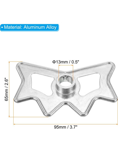 Cabezal de Puente de Billar PATIKIL de Aluminio Plateado