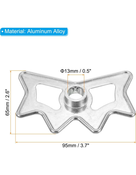 Cabezal de Puente de Billar PATIKIL de Aluminio Plateado