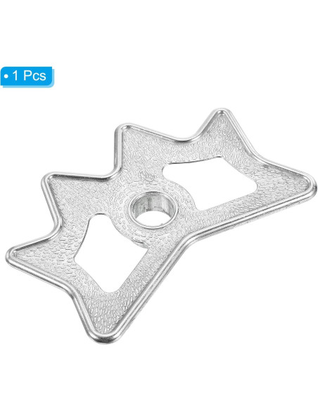 Cabezal de Puente de Billar PATIKIL de Aluminio Plateado