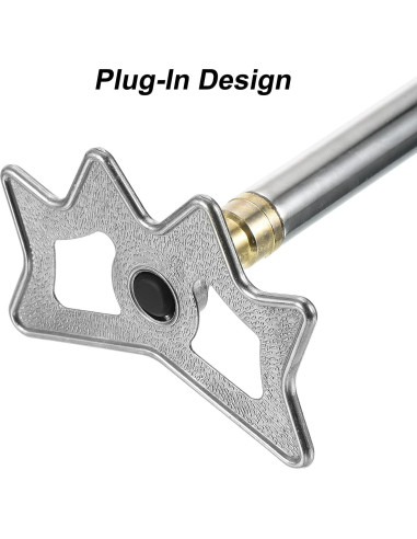 Cabezal de Puente de Billar PATIKIL de Aluminio Plateado