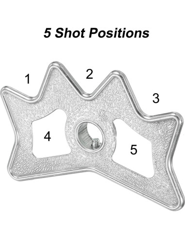 Cabezal de Puente de Billar PATIKIL de Aluminio Plateado