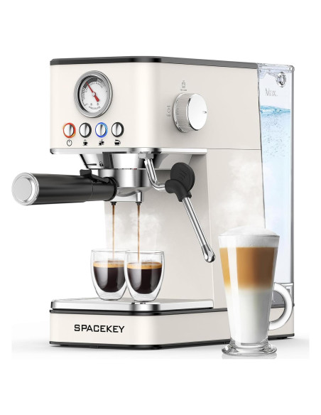 Máquina de Espresso Spacekey EM621 20 Bar con Varita de Vapor