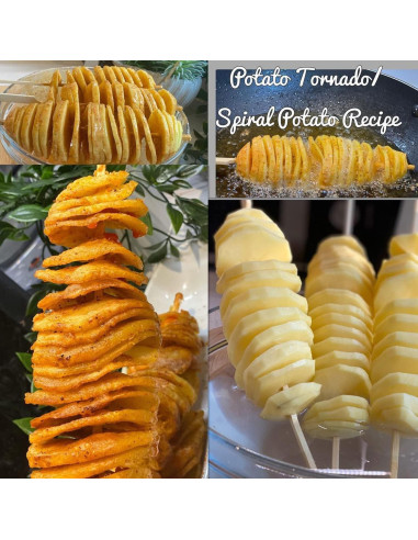 Cortador de Espiral de Papa AIDOIT Manual Acero Inoxidable