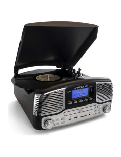 Reproductor de Discos Trexonic Retro Bluetooth 3 Velocidades