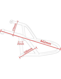 Respaldo Sissy Bar Pasajero Honda Rebel CMX 300 500 2017-2023 2