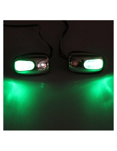 Boquillas de Lavaparabrisas LED SUIY PD 12V 2 Pcs Verde