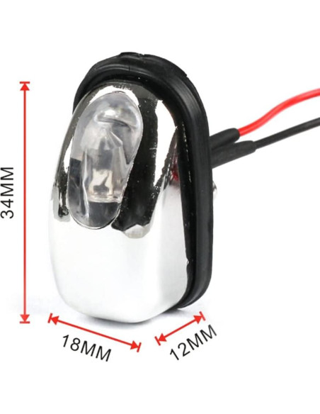 Boquillas de Lavaparabrisas LED SUIY PD 12V 2 Pcs Verde