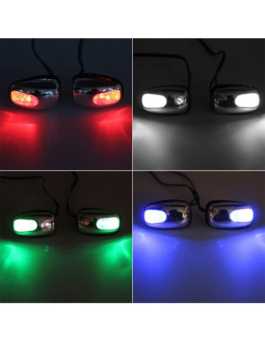 Boquillas de Lavaparabrisas LED SUIY PD 12V 2 Pcs Verde