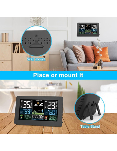 Estación Meteorológica Inalámbrica Brataste 7.5" LCD Color