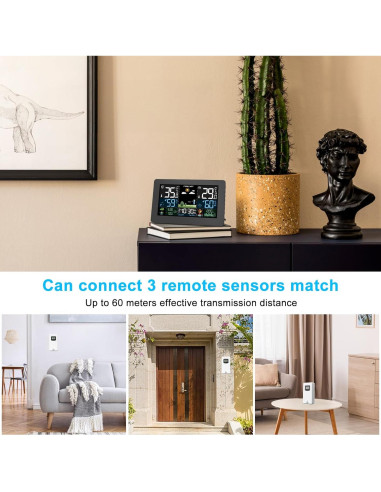 Estación Meteorológica Inalámbrica Brataste 7.5" LCD Color