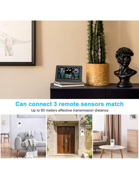 Estación Meteorológica Inalámbrica Brataste 7.5" LCD Color