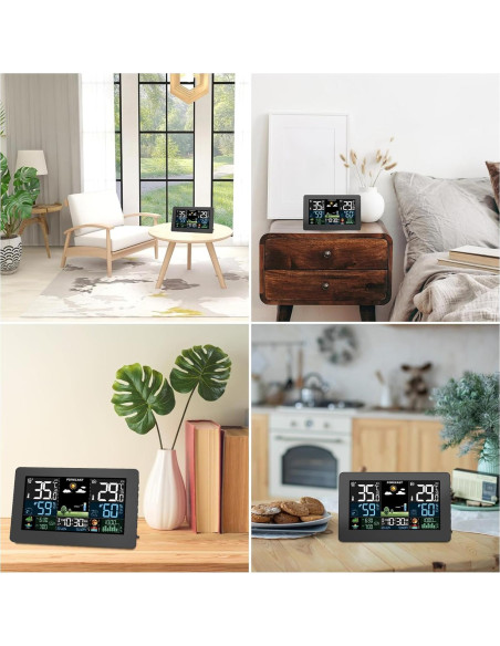 Estación Meteorológica Inalámbrica Brataste 7.5" LCD Color