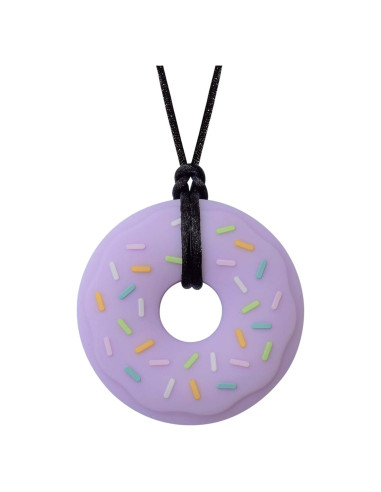Collar Masticable Munchables Donut Morado - Sensorial 15x2.5cm