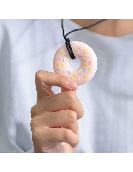 Collar Masticable Munchables Donut Morado - Sensorial 15x2.5cm