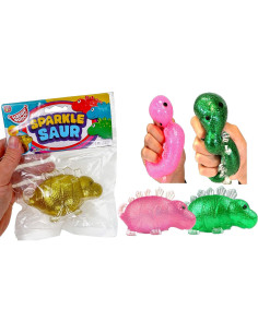 JA-RU Juguetes Antiestrés Dinosaurio Squishy 12 Piezas 2