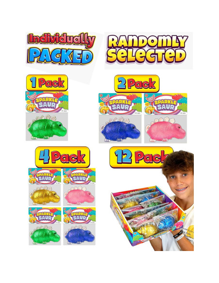 JA-RU Juguetes Antiestrés Dinosaurio Squishy 12 Piezas