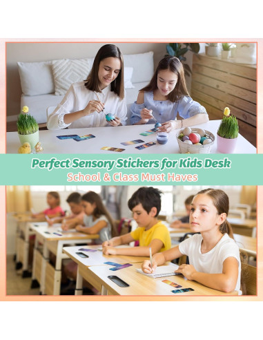 120 Etiquetas Sensoriales TOEMUR para Alivio de Ansiedad