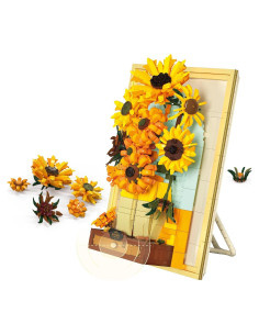 Conjunto de Bloques de Construcción Girasol Van Gogh 1166 Piezas