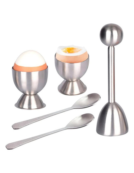 Juego de Cortadores de Huevos Xicennego 5 Piezas Acero Inoxidable