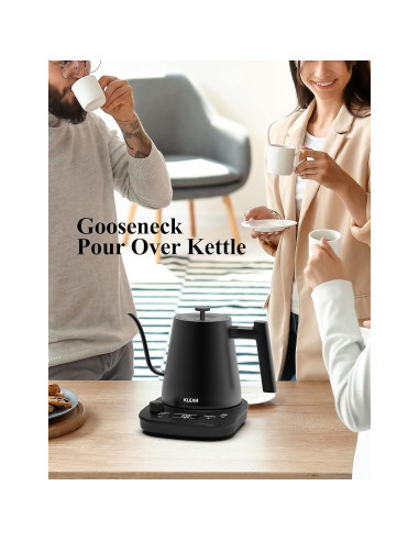 Hervidor Eléctrico KLEAH Cuello de Ganso 0.8L Control Temperatura