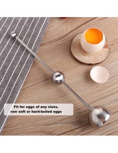 Cortador de Huevos Jawbush de Acero Inoxidable - Abridor Manual