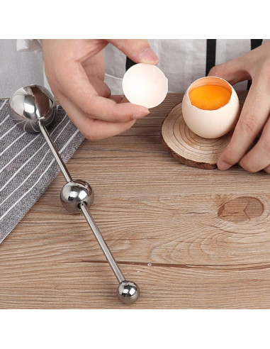 Cortador de Huevos Jawbush de Acero Inoxidable - Abridor Manual