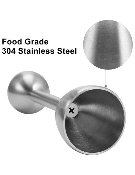 Juego de Cortadores de Huevos Xicennego 5 Piezas Acero Inoxidable