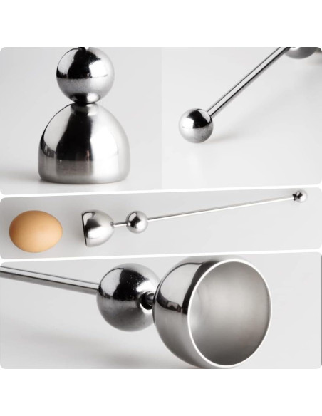 Cortador de Huevos Jawbush de Acero Inoxidable - Abridor Manual