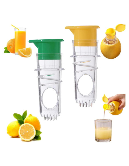 Juego de 2 exprimidores manuales Genérico para cítricos