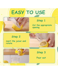 Juego de 2 exprimidores manuales Genérico para cítricos 2