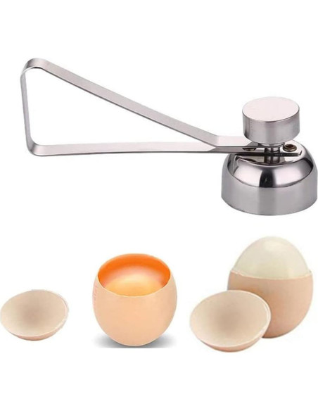 Cortador de Huevos Yun River de Acero Inoxidable Plateado