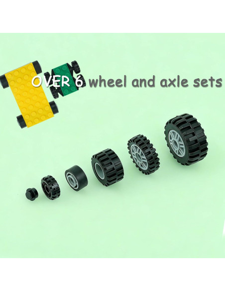 Conjunto de Ruedas y Ejes Pamvava - 298 Piezas para Juguetes Conjunto de Ruedas y Ejes Pamvava - 298 Piezas para Juguetes