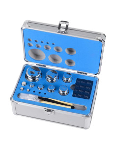 Kit de Pesas de Calibración Goetland 25 pcs 1mg-1kg Acero Inoxidable