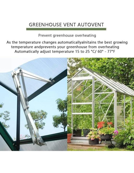 Abridor Automático de Ventanas de Invernadero Stedan Doble Resorte