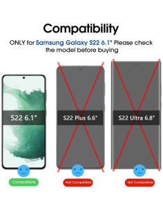 Protector de Pantalla Privado amFilm para Samsung Galaxy S22 6.1" 2