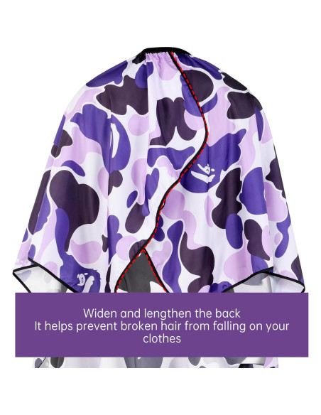 Capa de Corte de Cabello Profesional Nylon Impermeable 160x142 cm