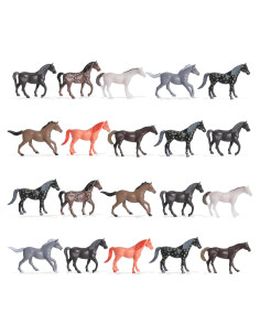 Figuras de Caballo de Plástico Skylety - 20 Piezas Miniaturas