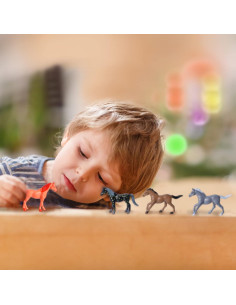 Figuras de Caballo de Plástico Skylety - 20 Piezas Miniaturas 2