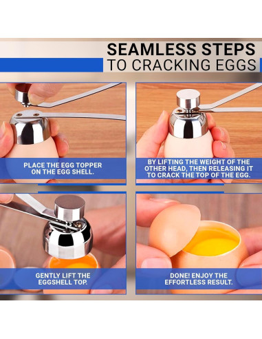 Rompehuevos ZOKLU de Acero Inoxidable - Manual, 40g