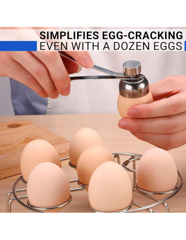 Rompehuevos ZOKLU de Acero Inoxidable - Manual, 40g