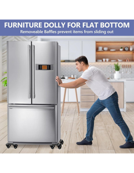 Dolly de Muebles KEDSUM 680kg con Ruedas Giratorias - Juego de 4 Dolly de Muebles KEDSUM 680kg con Ruedas Giratorias - Juego de 4