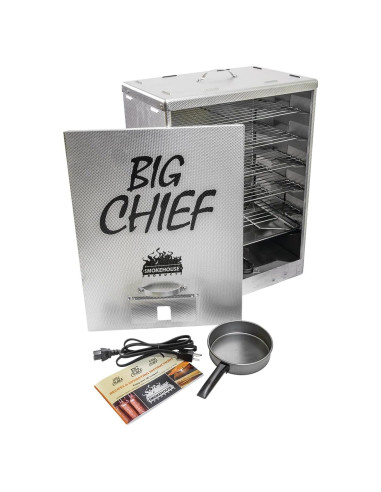 Ahumador Eléctrico Smokehouse Big Chief 50 LB Ideal para Salmón