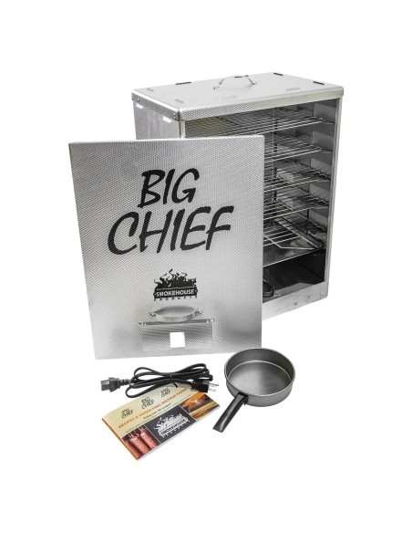 Ahumador Eléctrico Smokehouse Big Chief 50 LB Ideal para Salmón