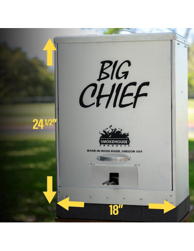 Ahumador Eléctrico Smokehouse Big Chief 50 LB Ideal para Salmón