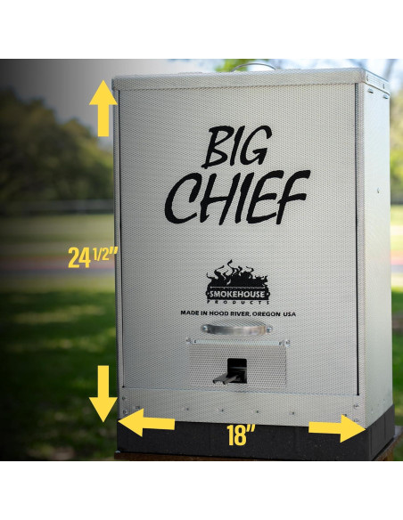 Ahumador Eléctrico Smokehouse Big Chief 50 LB Ideal para Salmón